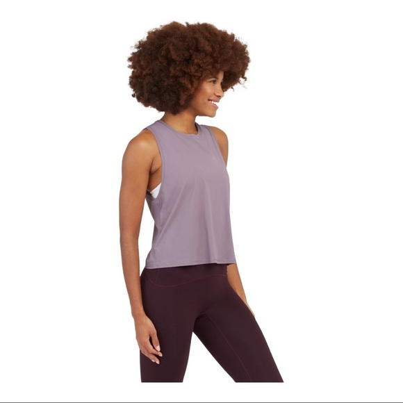 Spanx Go Lightly At-The-Hip Tank Size Small Satin Purple - Picture 3 of 13